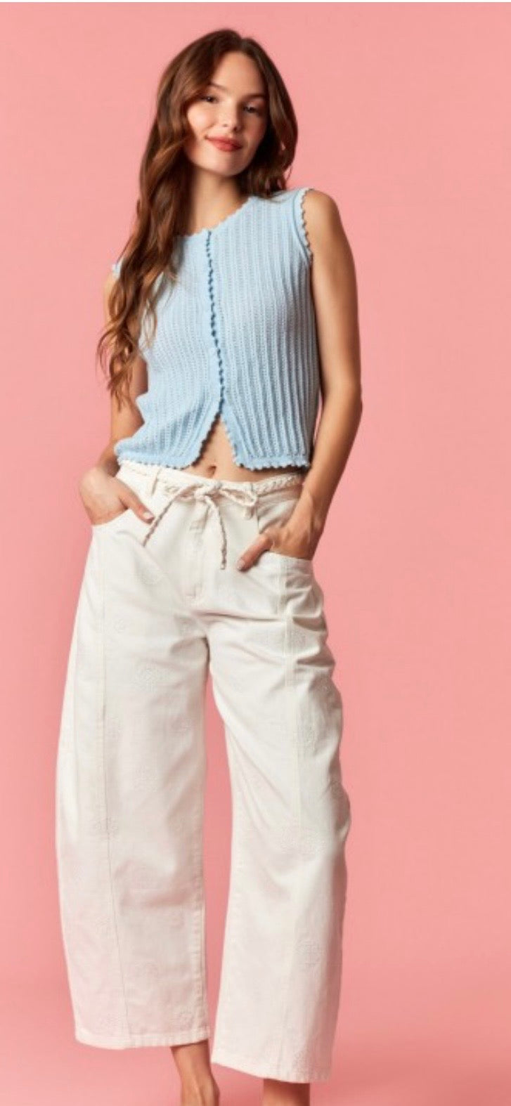 Flower Girl Barrel Denim