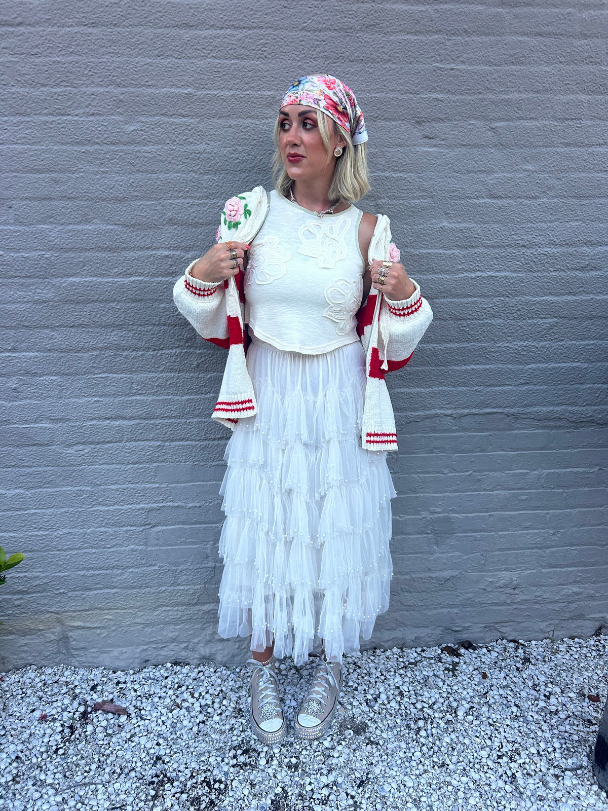 Popping Bubbles Tooled Skirt 🫧