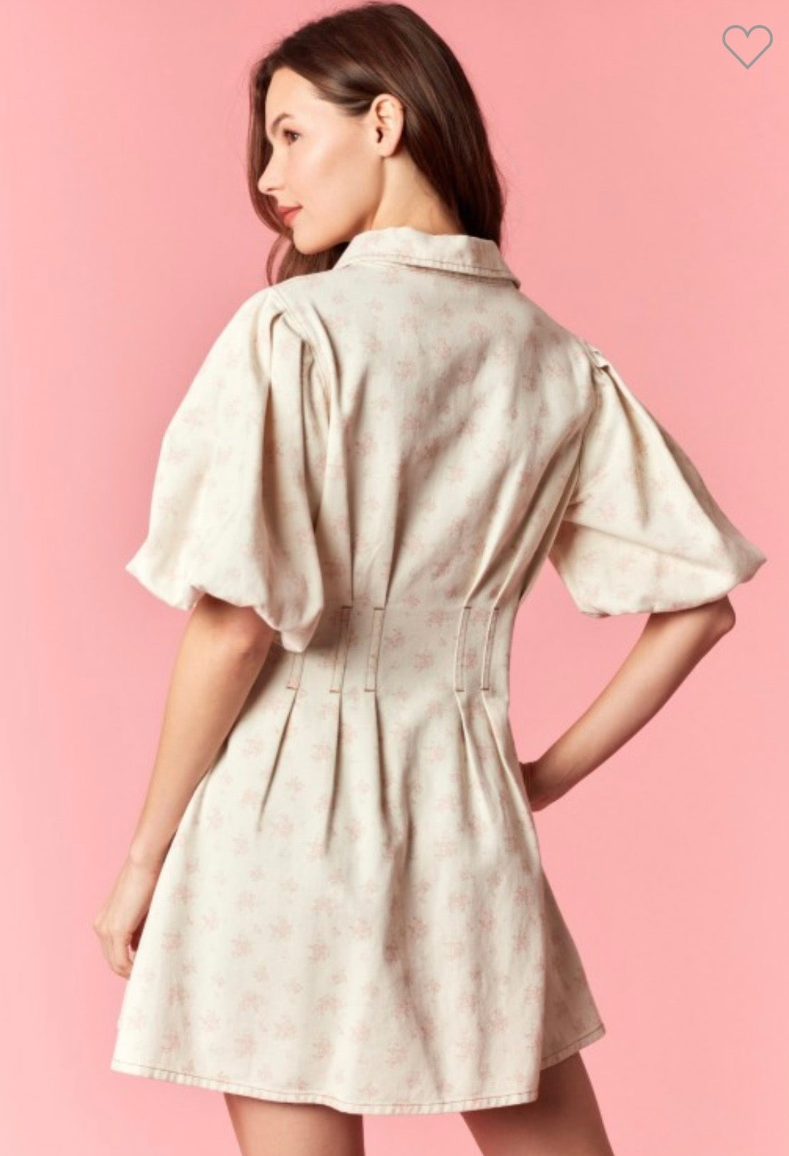 Love Shack Floral Denim Dress