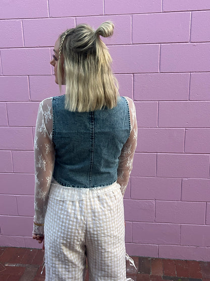 Chill Vibes Denim Vest ✌️