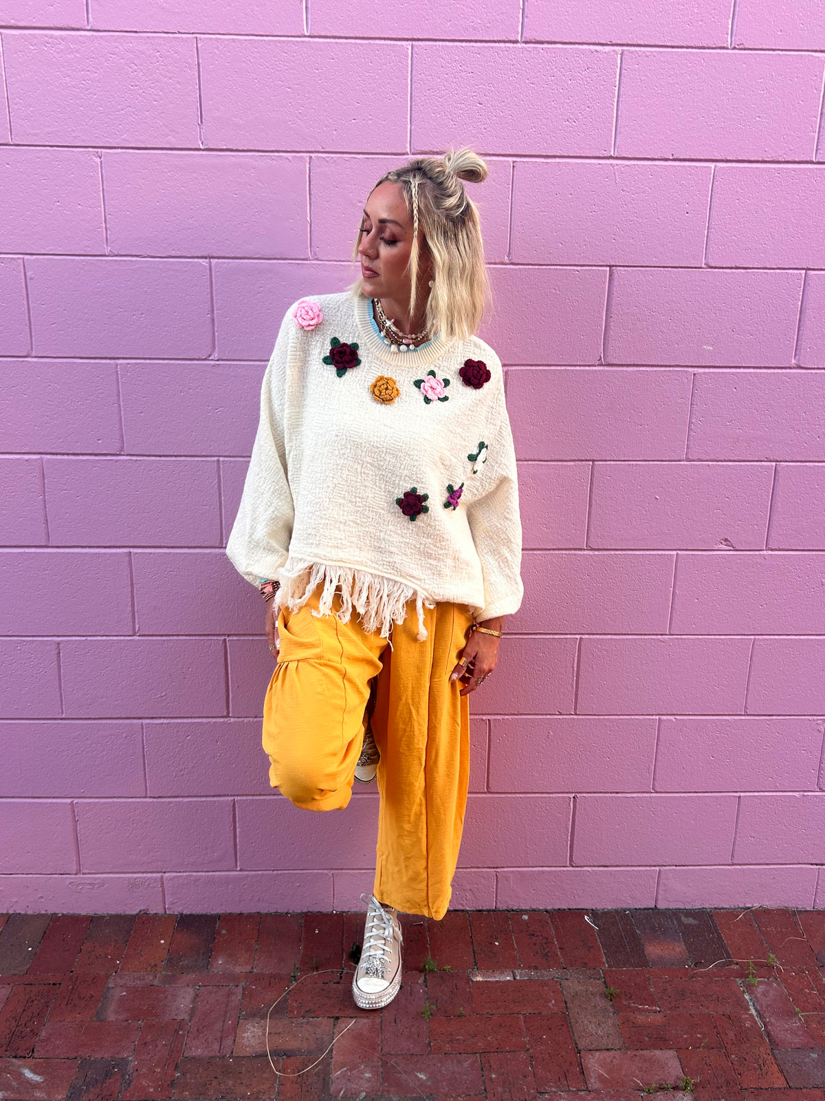 Flowers By The Beach Poncho 🌸