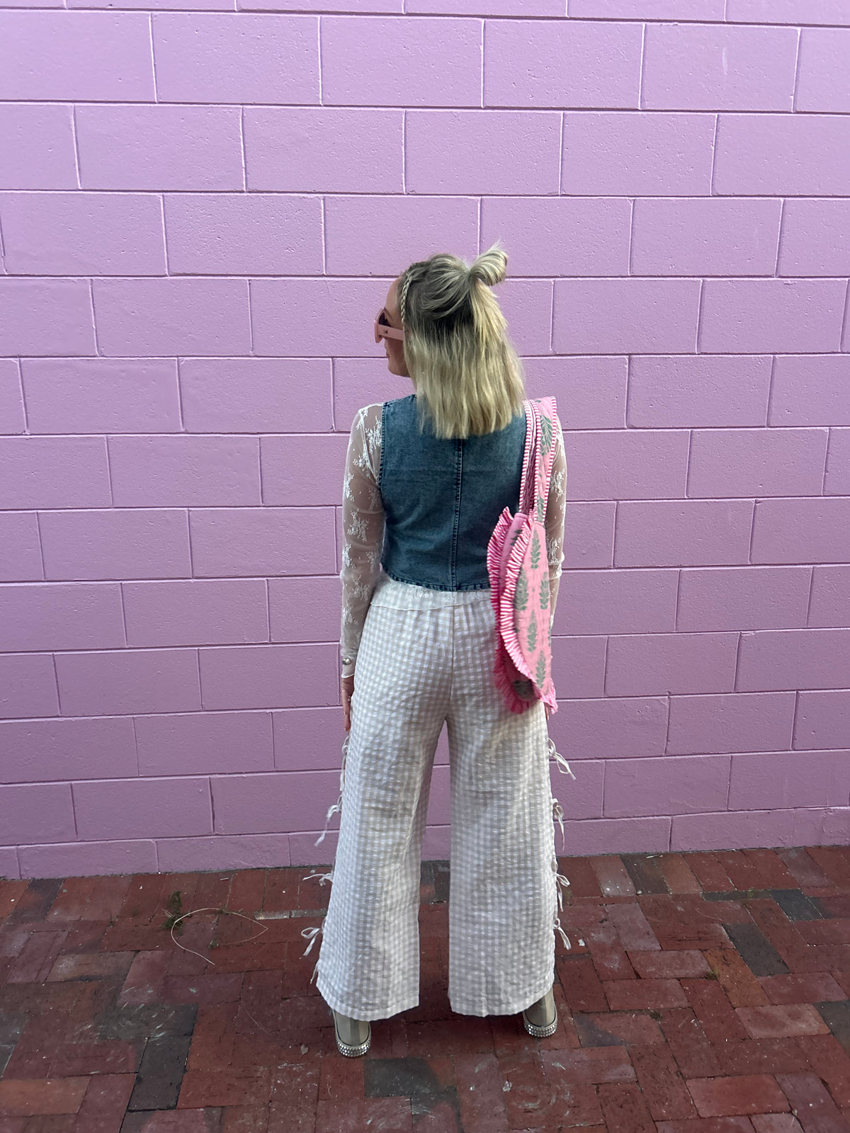Checked Out Tie Pants 🏁