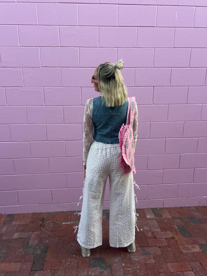 Checked Out Tie Pants 🏁