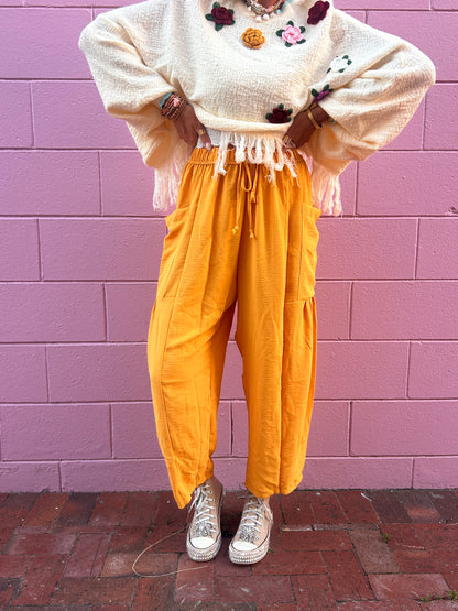 Golden Rays Pocket Pants 🌞