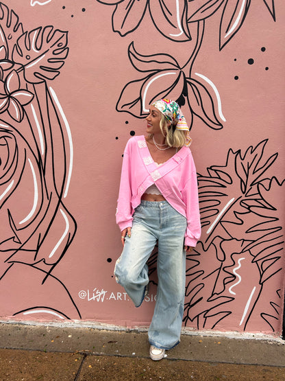 Pink Tides Sweatshirt 🌸🌊