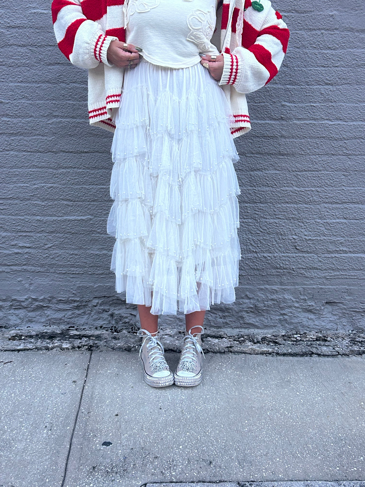 Popping Bubbles Tooled Skirt 🫧