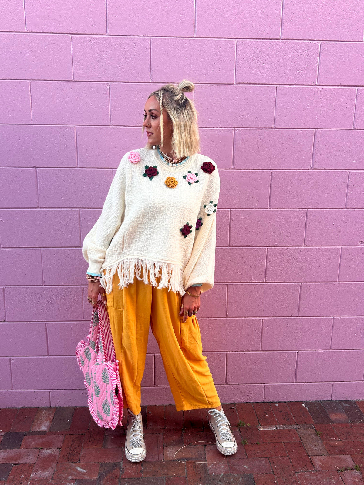 Flowers By The Beach Poncho 🌸