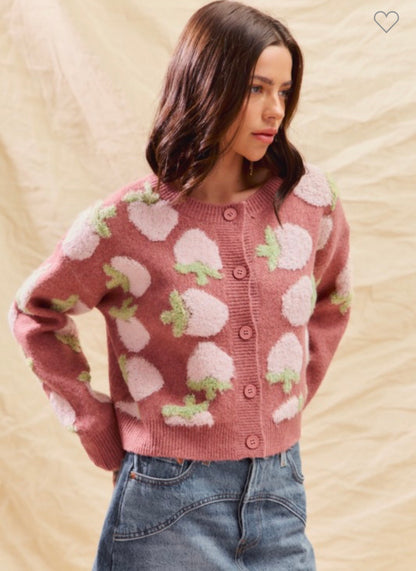 Sweet Pick Cardi 🍓