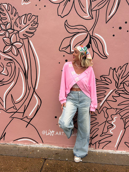 Pink Tides Sweatshirt 🌸🌊