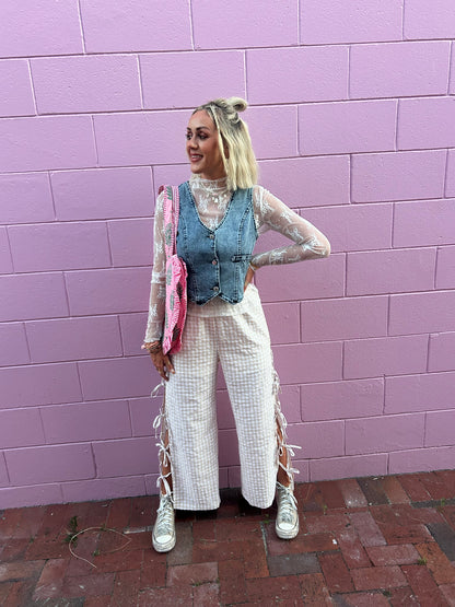Chill Vibes Denim Vest ✌️