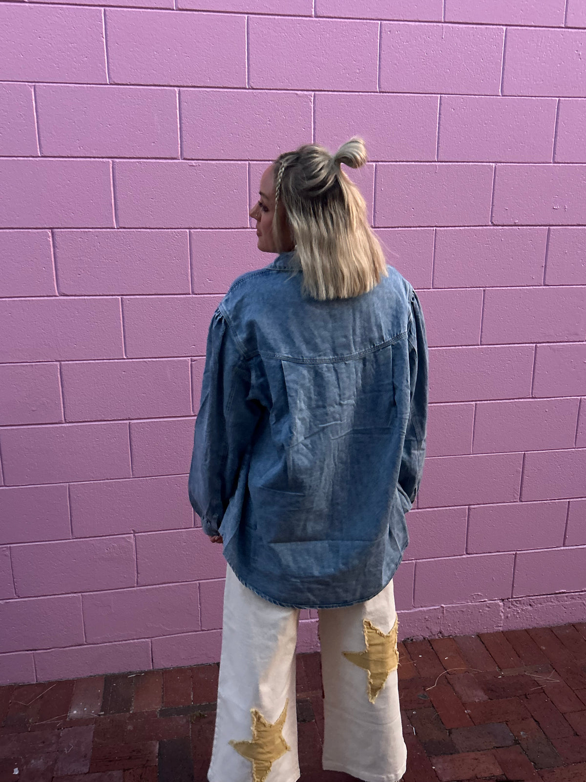 I Think I’m cool Studded Denim Jacket 🕶️