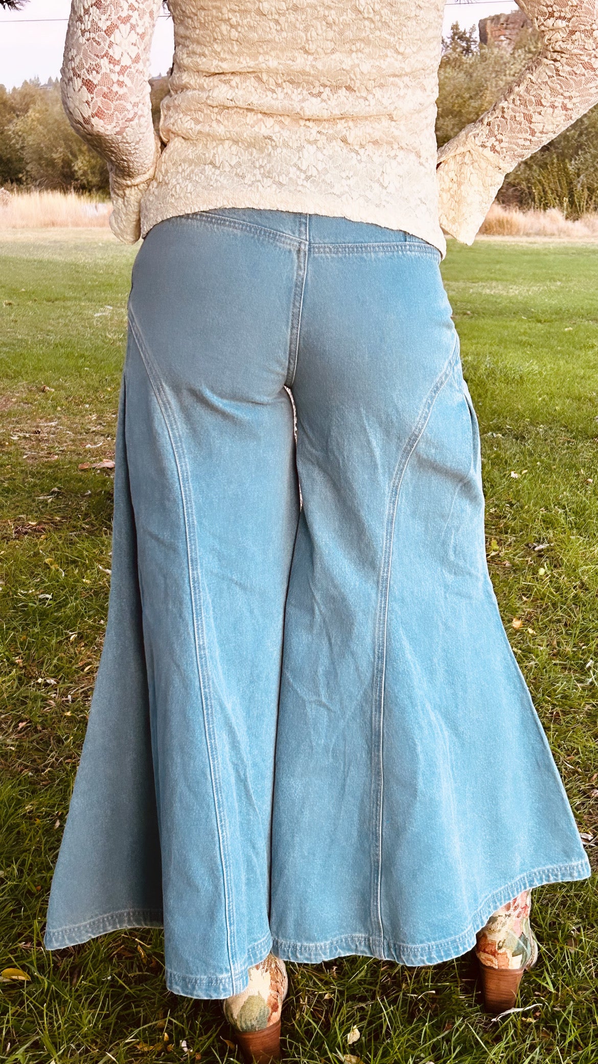Take a Risk Wide Leg Denim