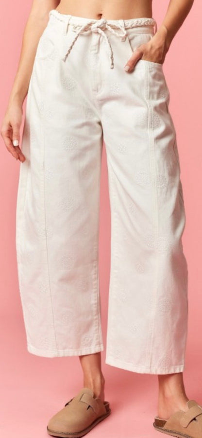 Flower Girl Barrel Denim