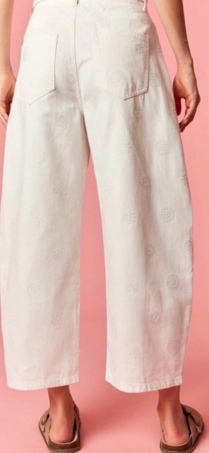 Flower Girl Barrel Denim
