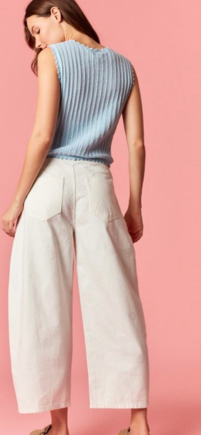 Flower Girl Barrel Denim Jeans