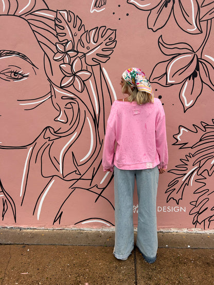 Pink Tides Sweatshirt 🌸🌊