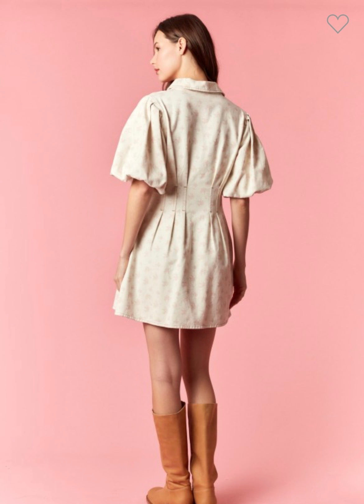 Love Shack Floral Denim Dress
