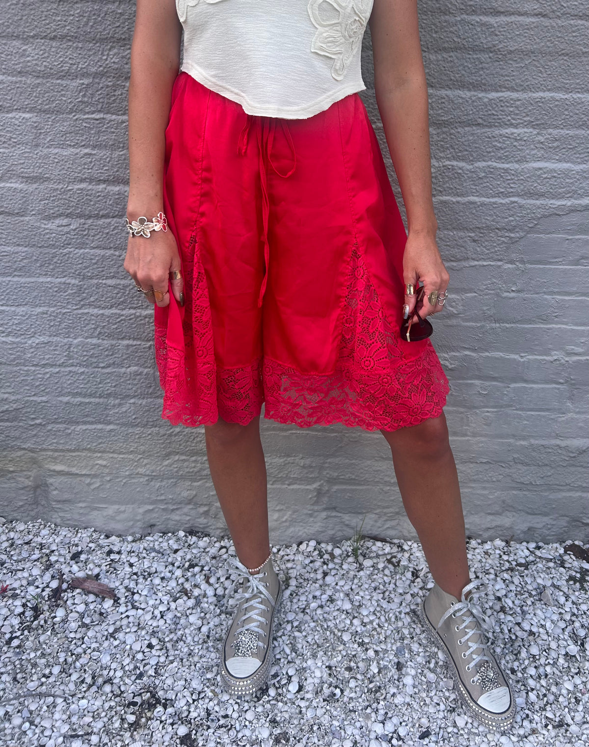 My Love Language Lace Shorts 🌹