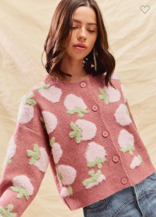 Sweet Pick Cardi 🍓