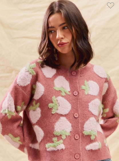 Sweet Pick Cardi 🍓